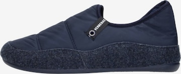 Pantoufle 'Ernest' VERBENAS en bleu : devant