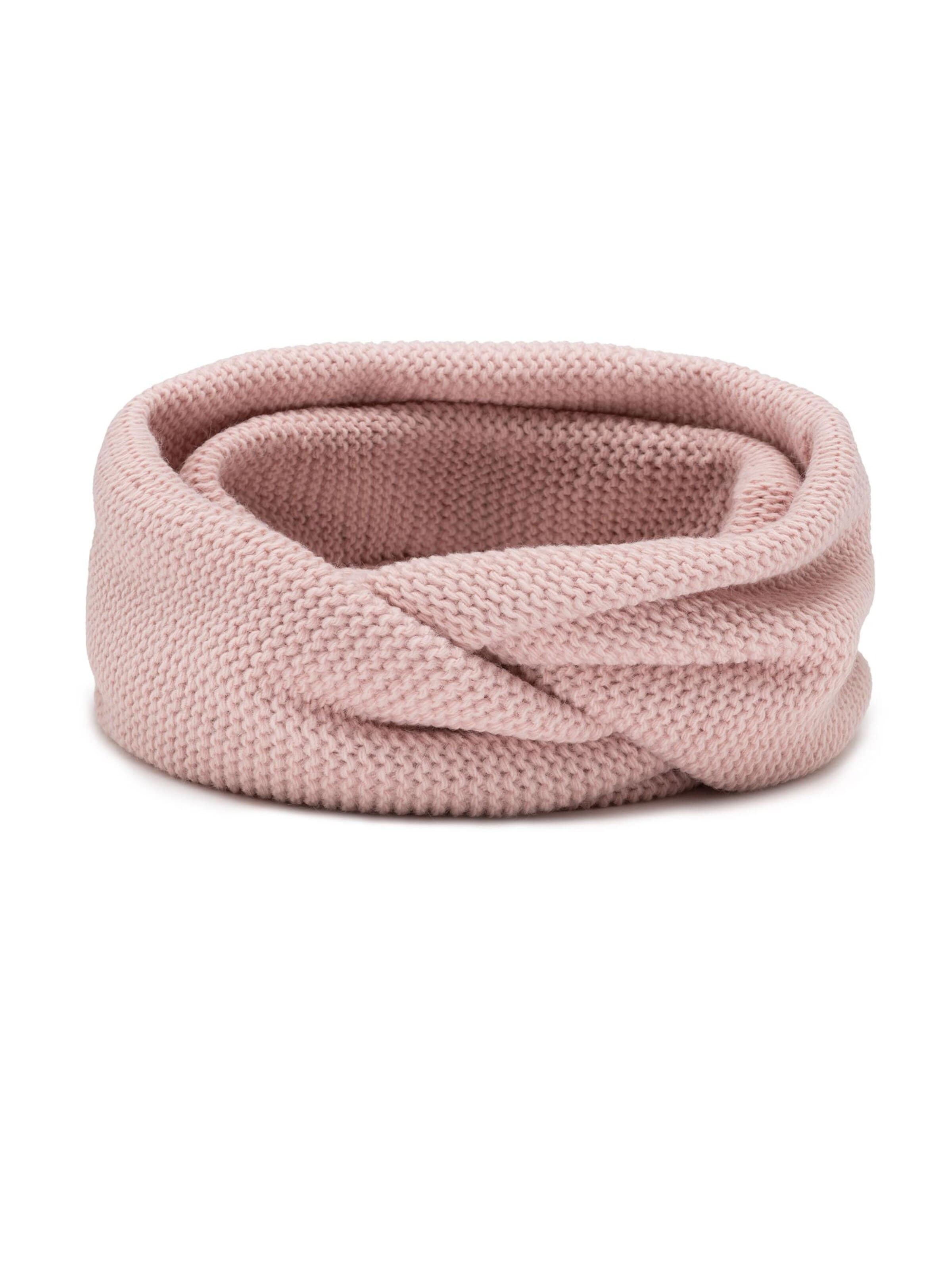 Écharpe tube '7103' Vivisence en rose : devant