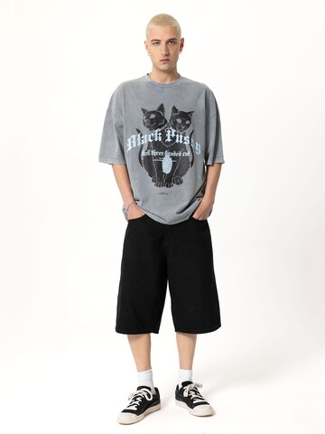 VAMOS CLO - Camisa 'Universal City' em cinzento