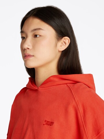 Tommy Jeans Суичър в оранжево