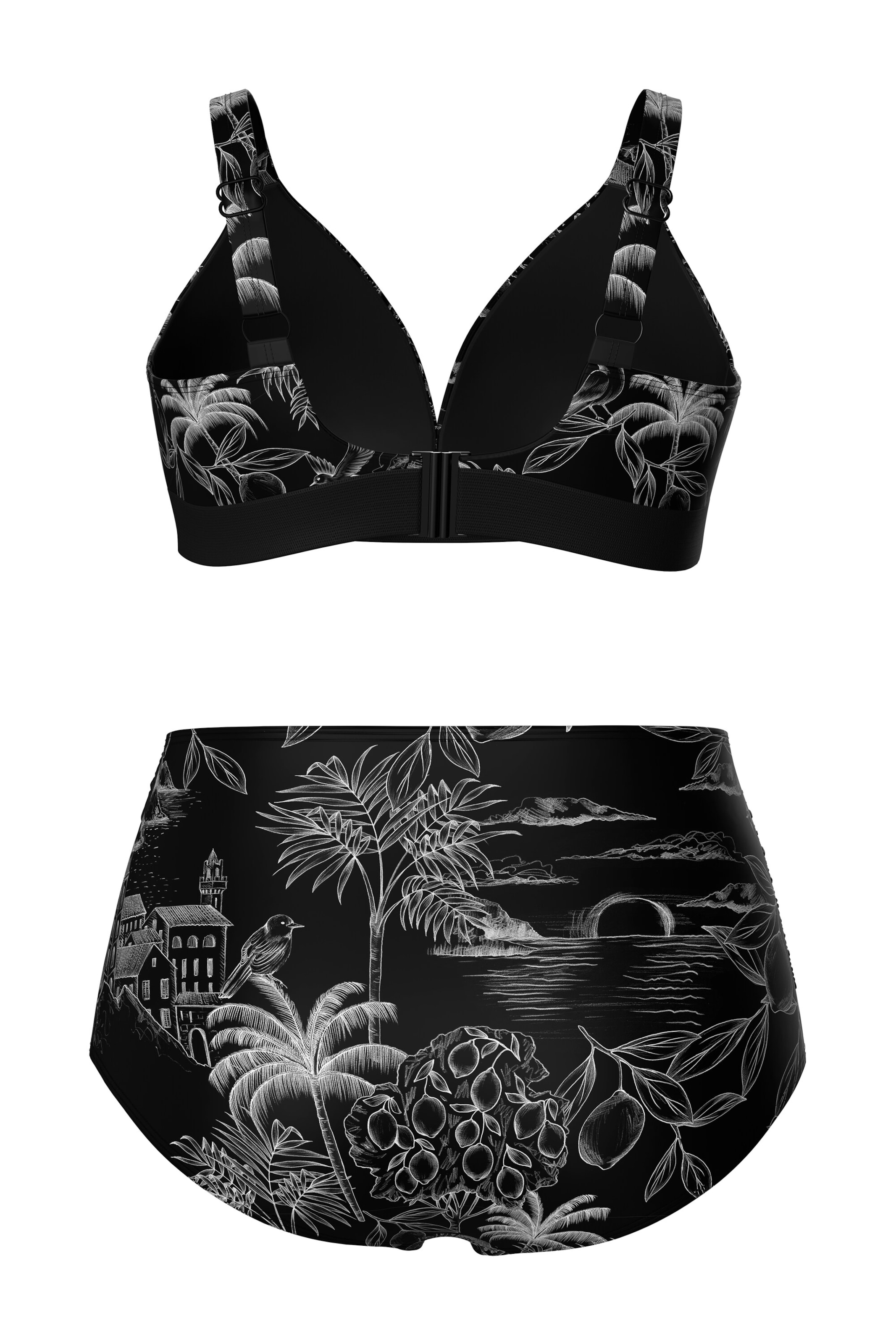 Ulla Popken Triangel Hose in Schwarz