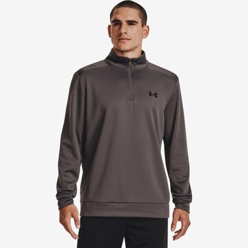 UNDER ARMOUR Athletic Sweatshirt in Brown: front