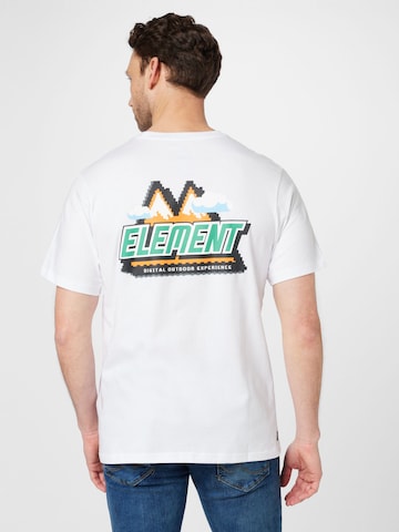ELEMENT T-Shirt 'DIGITAL OUTDOOR' in Weiß