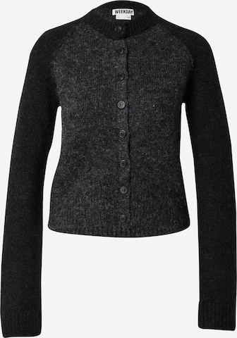 Cardigan WEEKDAY en gris : devant