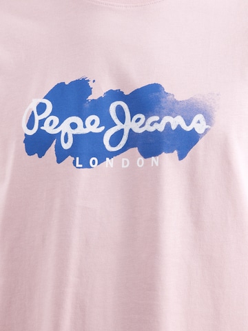 Pepe Jeans T-Shirt 'Milton' in Pink