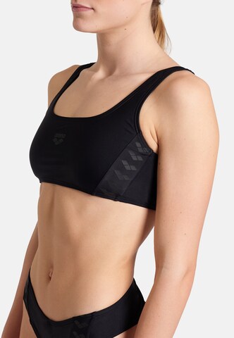 ARENA Bralette Bikini 'TEAM STRIPE' in Black