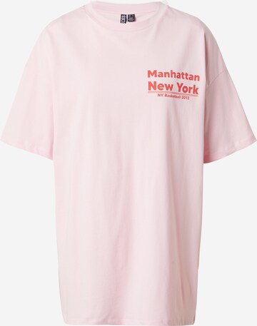 rožinė PIECES Marškinėliai 'SKYLAR': priekis