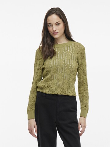 VILA Sweater in Green: front