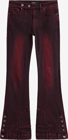 Desigual Flared Jeans in Red: front