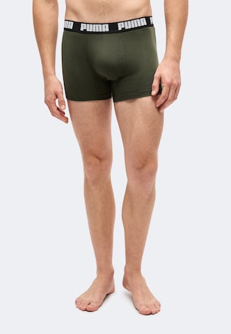PUMA Boxerky 'Everyday' – zelená: přední strana