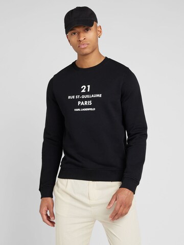 Karl Lagerfeld Sweatshirt in Schwarz: Vorderseite