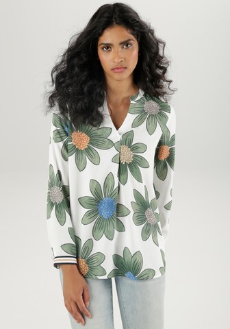 Aniston SELECTED Bluse in Grün: Vorderseite
