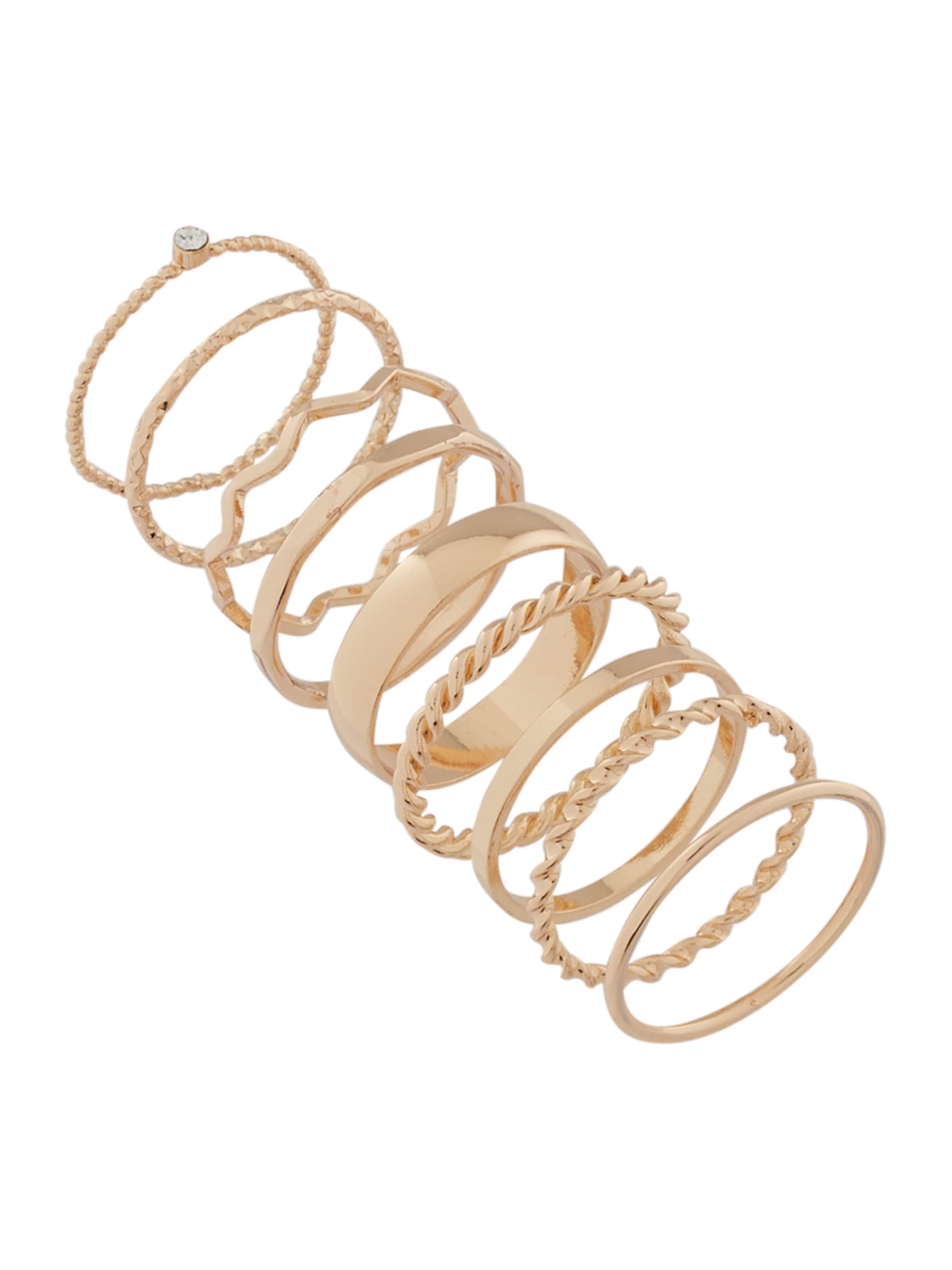 ABOUT YOU - Anel 'Tara' em ouro: frente