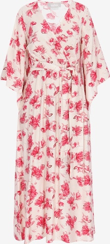 Robe-chemise Usha en rose : devant