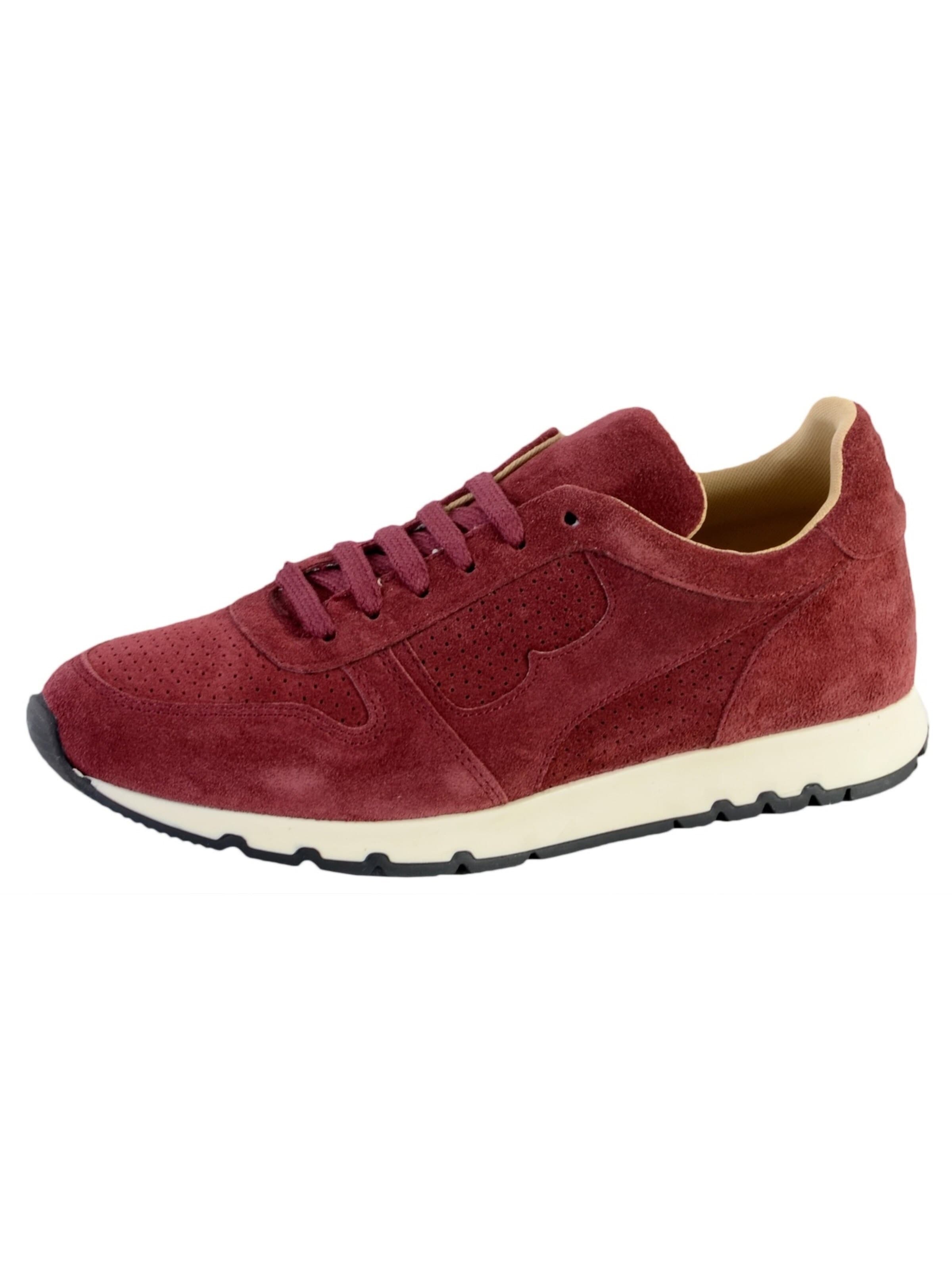 Scarpa stringata sportiva di Bensimon in rosso: frontale