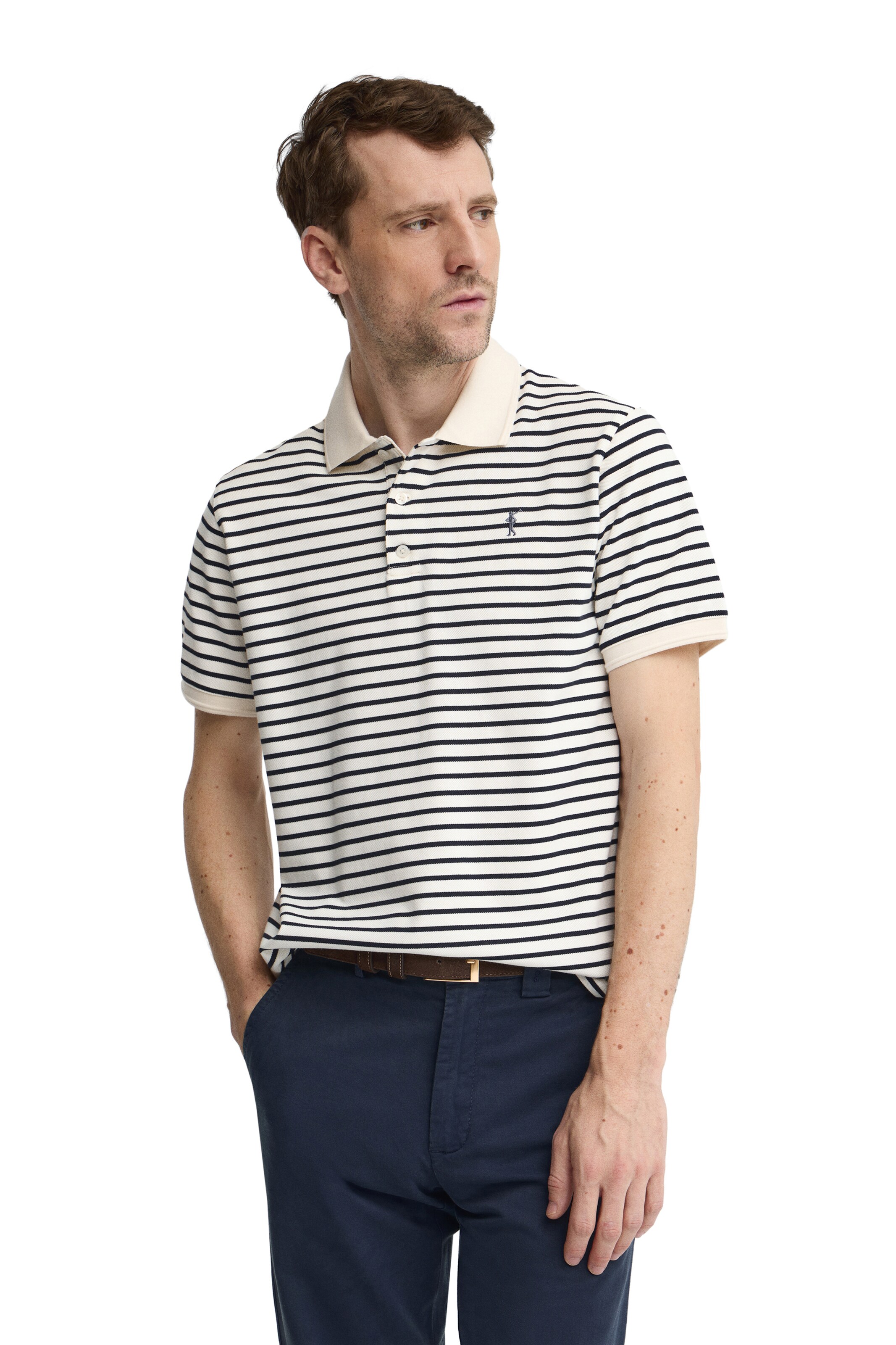Polo Club Shirt in Brown: front
