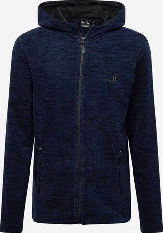 4F Функциональная флисовая куртка в Синий: спереди