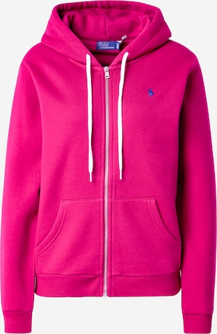 Polo Ralph Lauren Кофта на молнии в Ярко-розовый: спереди
