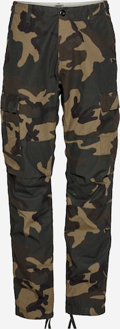 Coupe slim Pantalon cargo 'Aviation Pant' Carhartt WIP en vert : devant