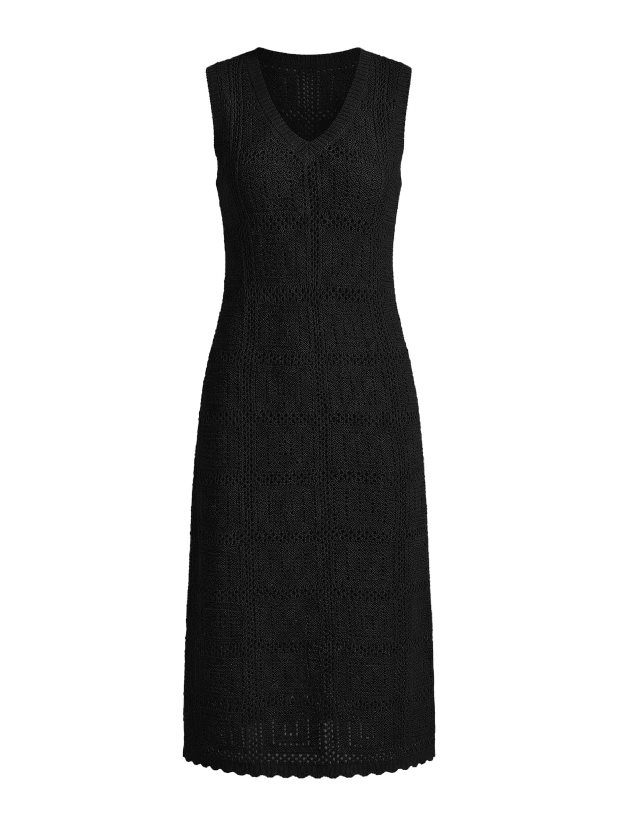 Imily Bela Gebreide jurk in Zwart: voorkant