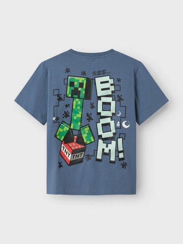 T-Shirt 'Minecraft' NAME IT en bleu