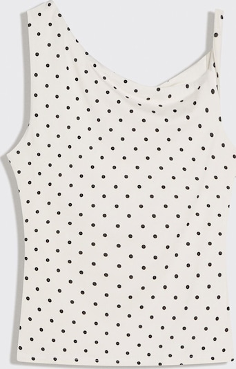 Bershka Toppi värissä musta / valkoinen, Tuotenäkymä
