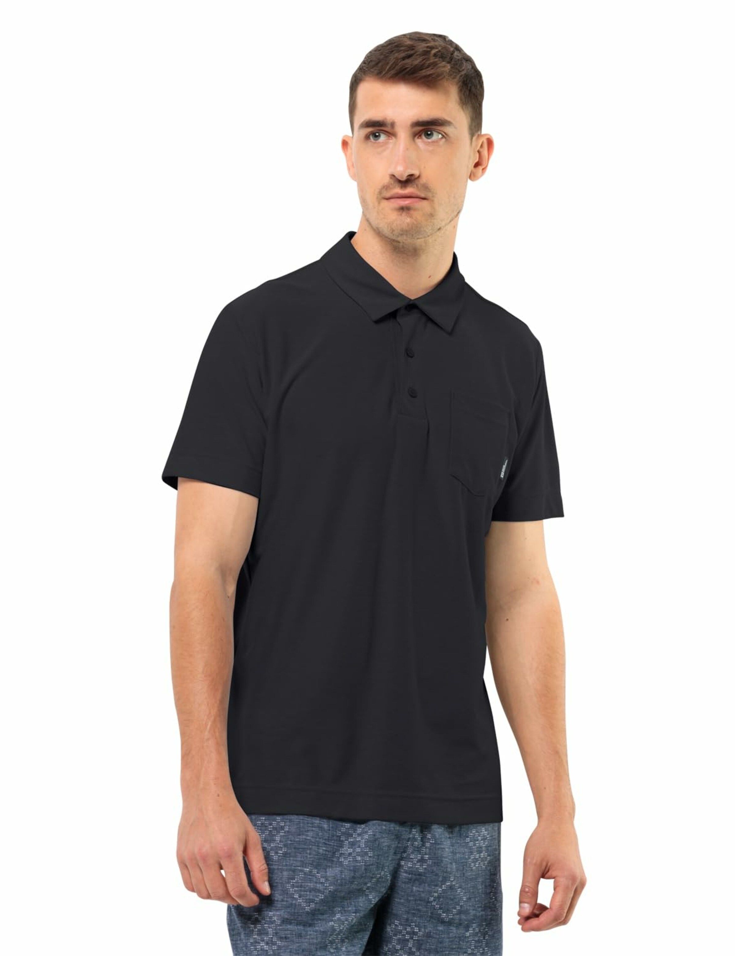 JACK WOLFSKIN Shirt in Black: front