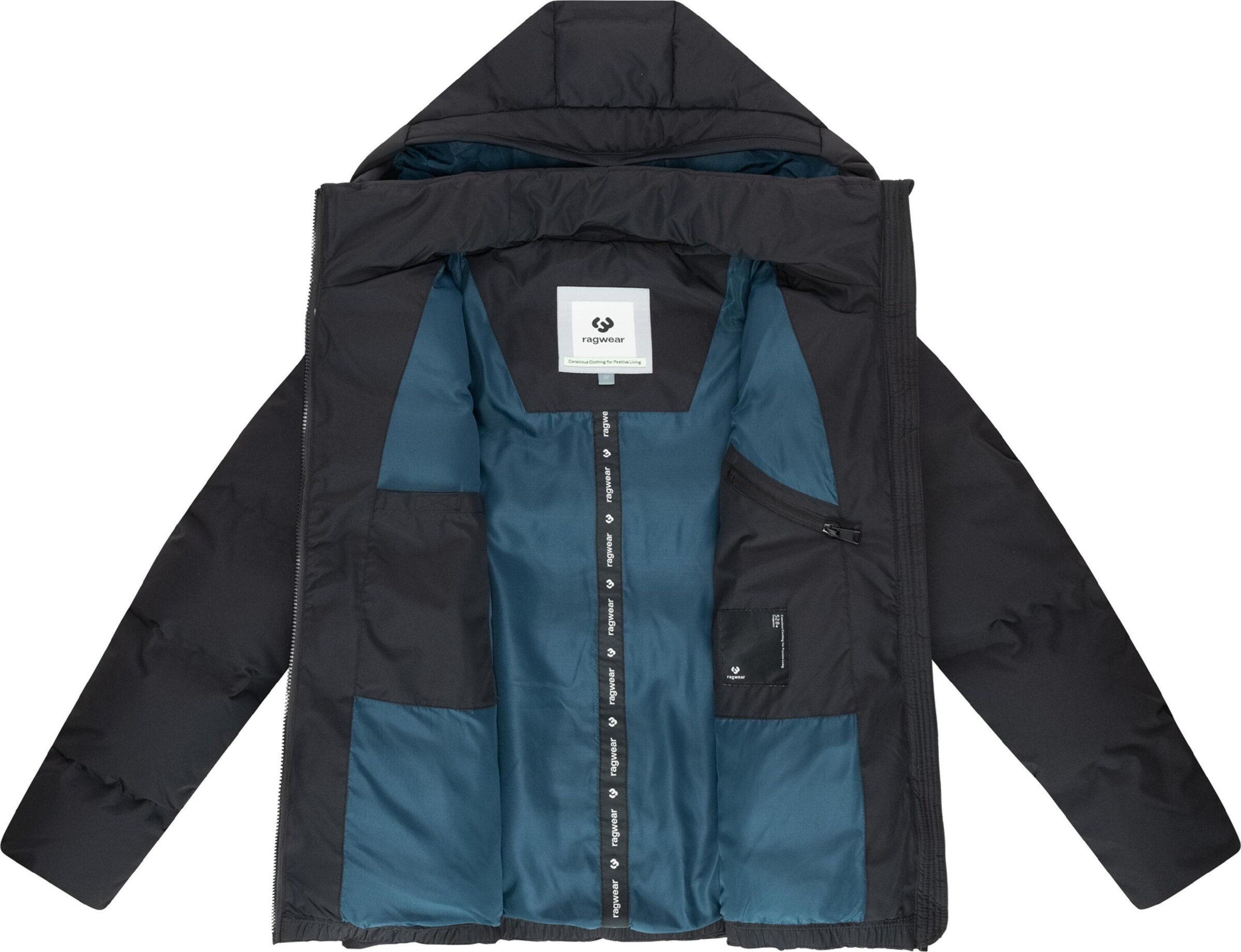 Ragwear Winterjas 'Norgos' in Zwart