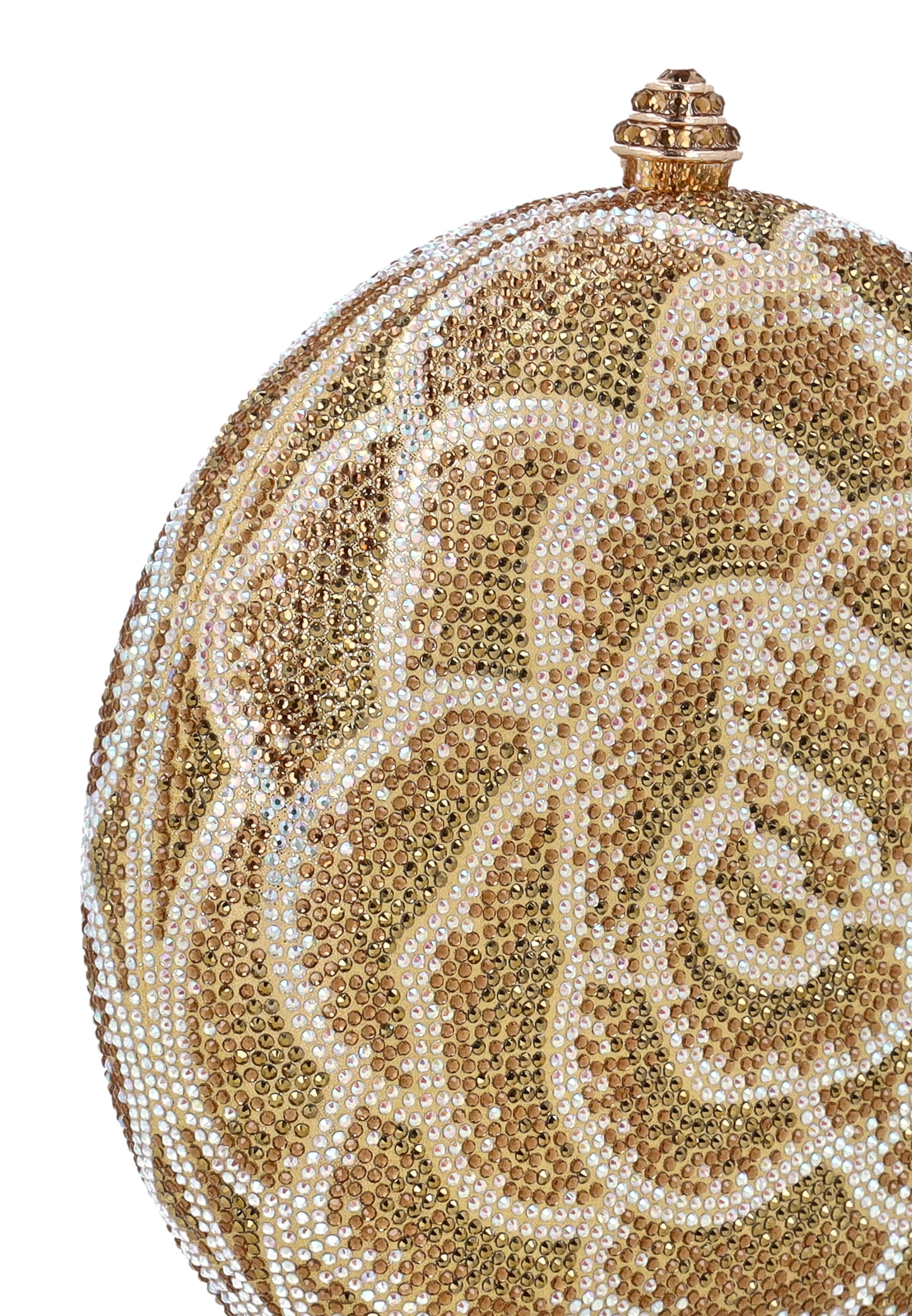 faina - Bolso de noche en oro