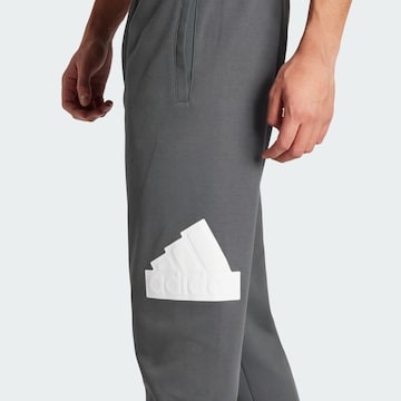 ADIDAS SPORTSWEAR Tapered Workout Pants 'Future Icons' in Grey