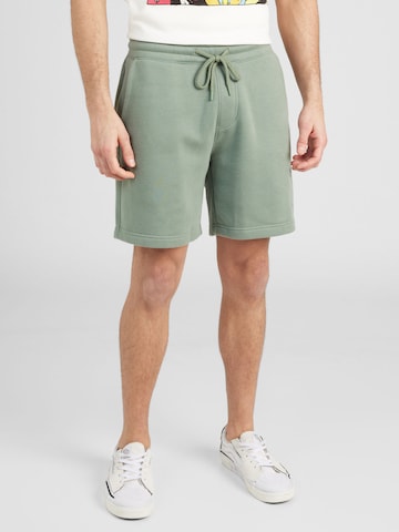 HOLLISTER Regular Broek in Groen: voorkant