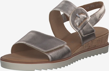 GABOR Sandale in Gold: Vorderseite