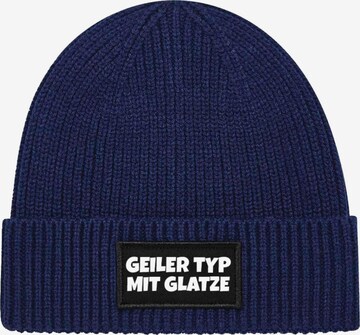 Youth Designz Mütze 'Geiler Typ mit Glatze' in Blau: Vorderseite
