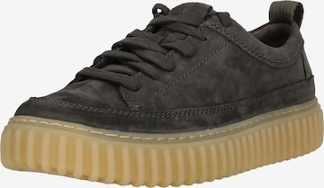 CLARKS - Sapatilhas baixas 'Torhill Lace' em cinzento: frente