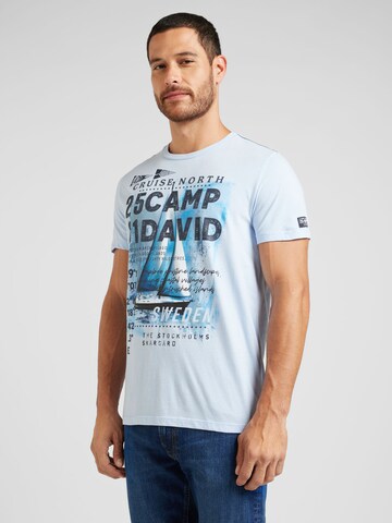 T-Shirt 'Cruise North' CAMP DAVID en bleu : devant