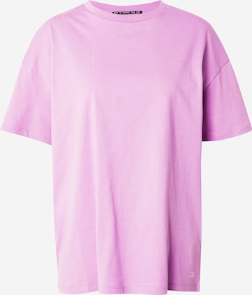 QS - Camiseta talla grande en lila: frente