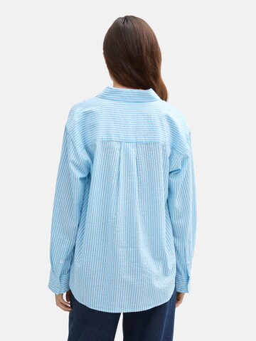 TOM TAILOR DENIM Blouse in Blauw