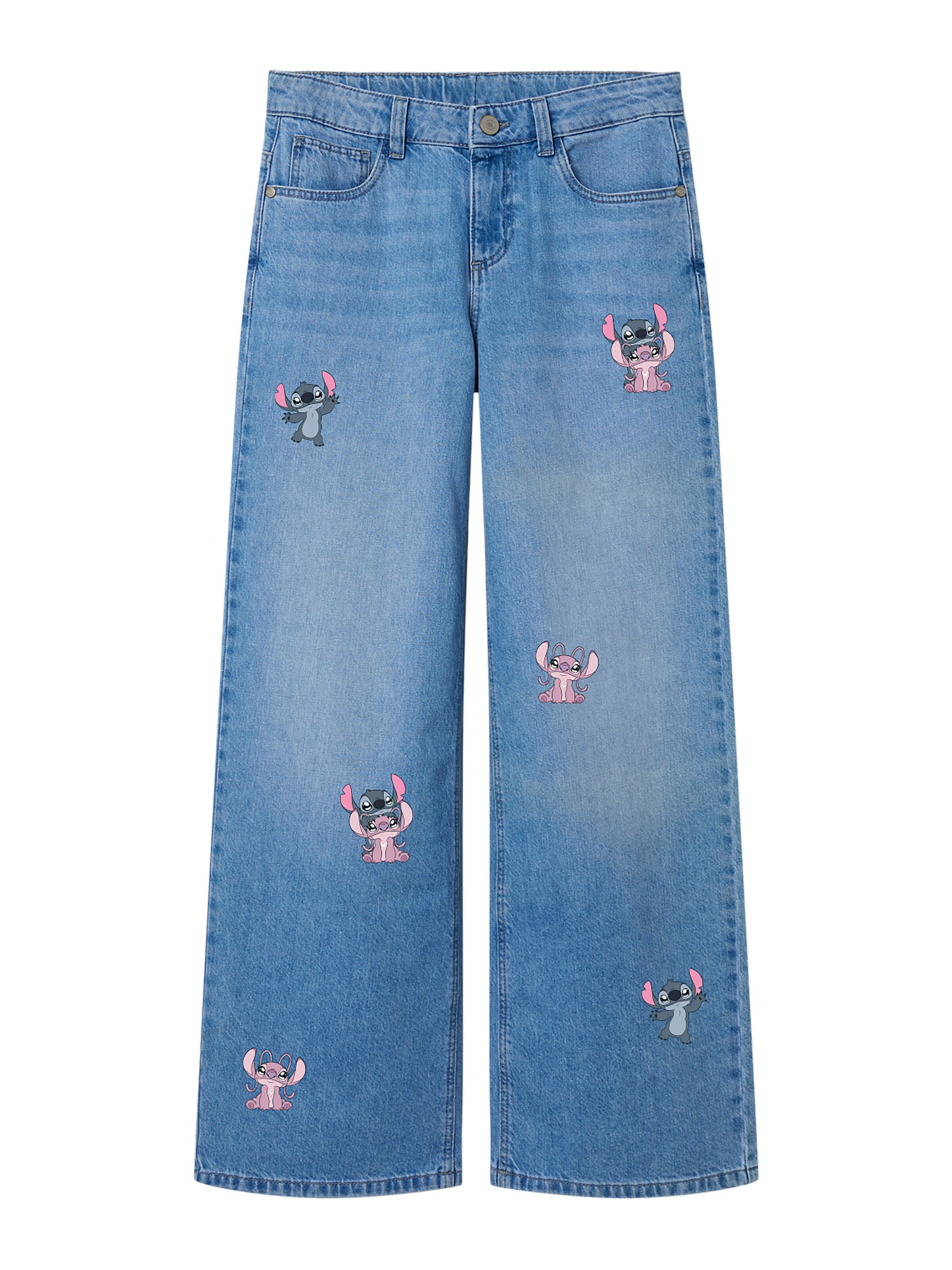 Wide Leg Jean 'NKF STITCH'' NAME IT en bleu : devant