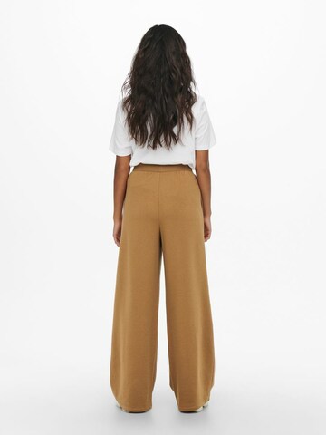 Wide Leg Pantalon ONLY en marron