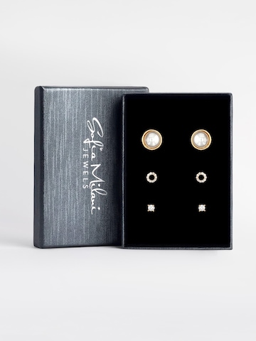 Sofia Milani Schmuckset 'Pearl Circle Zirconia'‌‌ in Gold