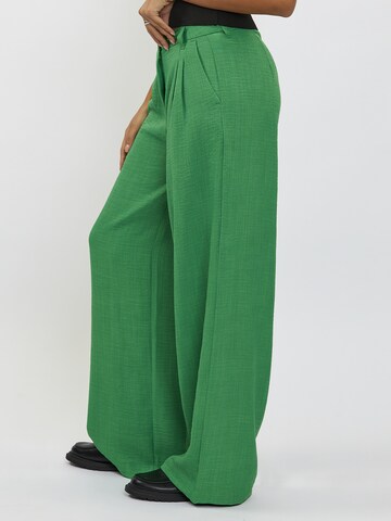 Wide Leg Pantalon 'BLESS' FRESHLIONS en vert