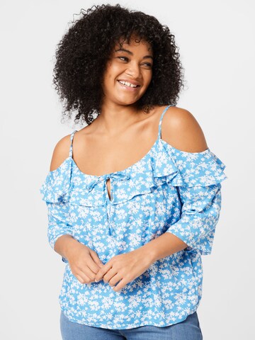 ABOUT YOU Curvy Bluse 'Jeanette' i blå: forside