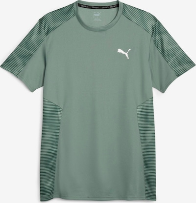 PUMA T-Shirt fonctionnel en vert / pomme / blanc, Vue avec produit