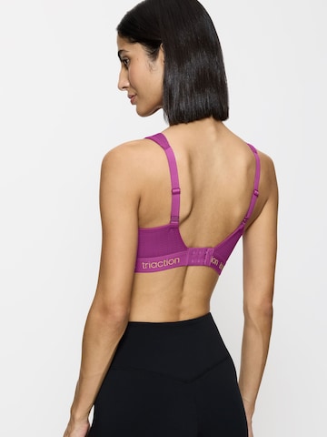 TRIUMPH Bustier Sport bh ' Triaction Energy Lite ' in Roze