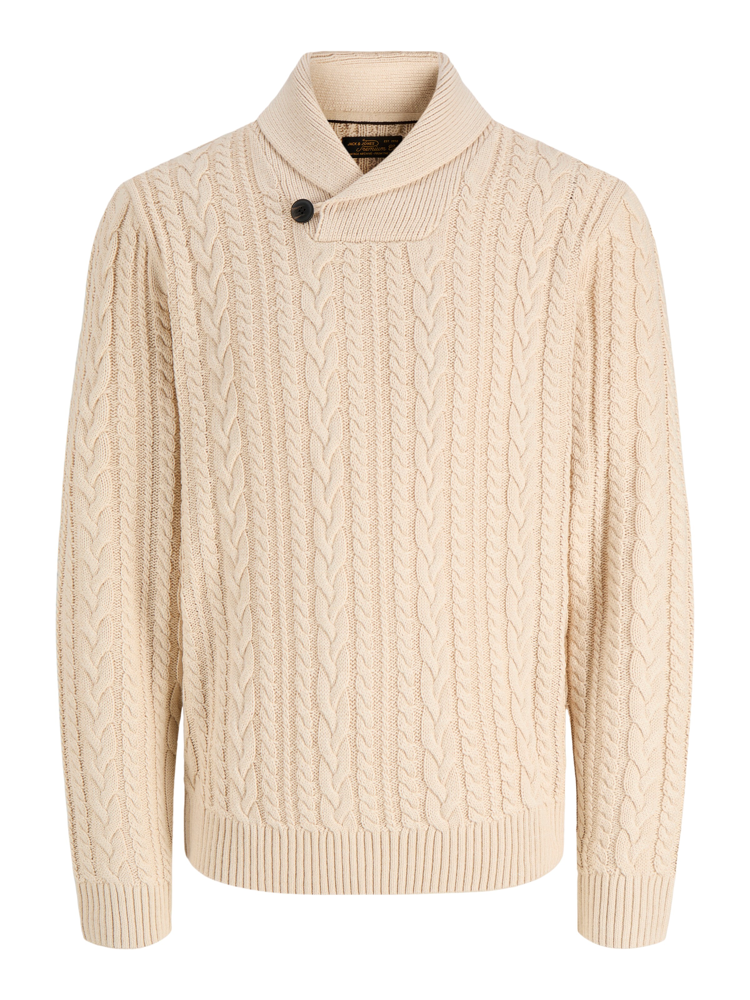 Jack & Jones Premium Pull-over 'JPRBLUCALLUM' en XS en beige, Vue avec produit