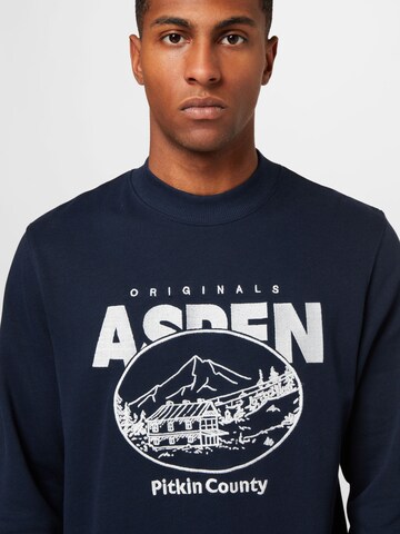 JACK & JONES Sweatshirt 'ASPEN' in Blau