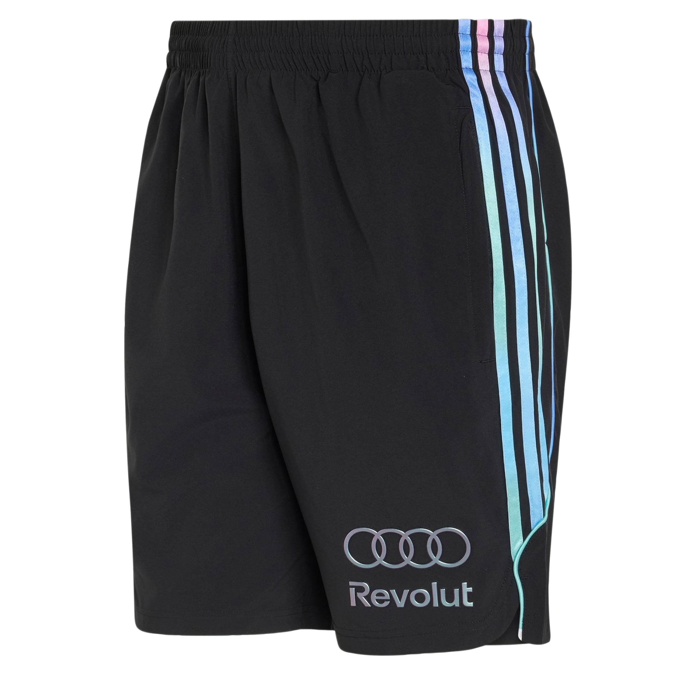 ADIDAS PERFORMANCE Sportshorts 'Audi Revolut F1 Team' in azur / lila / hellpink / schwarz, Produktansicht