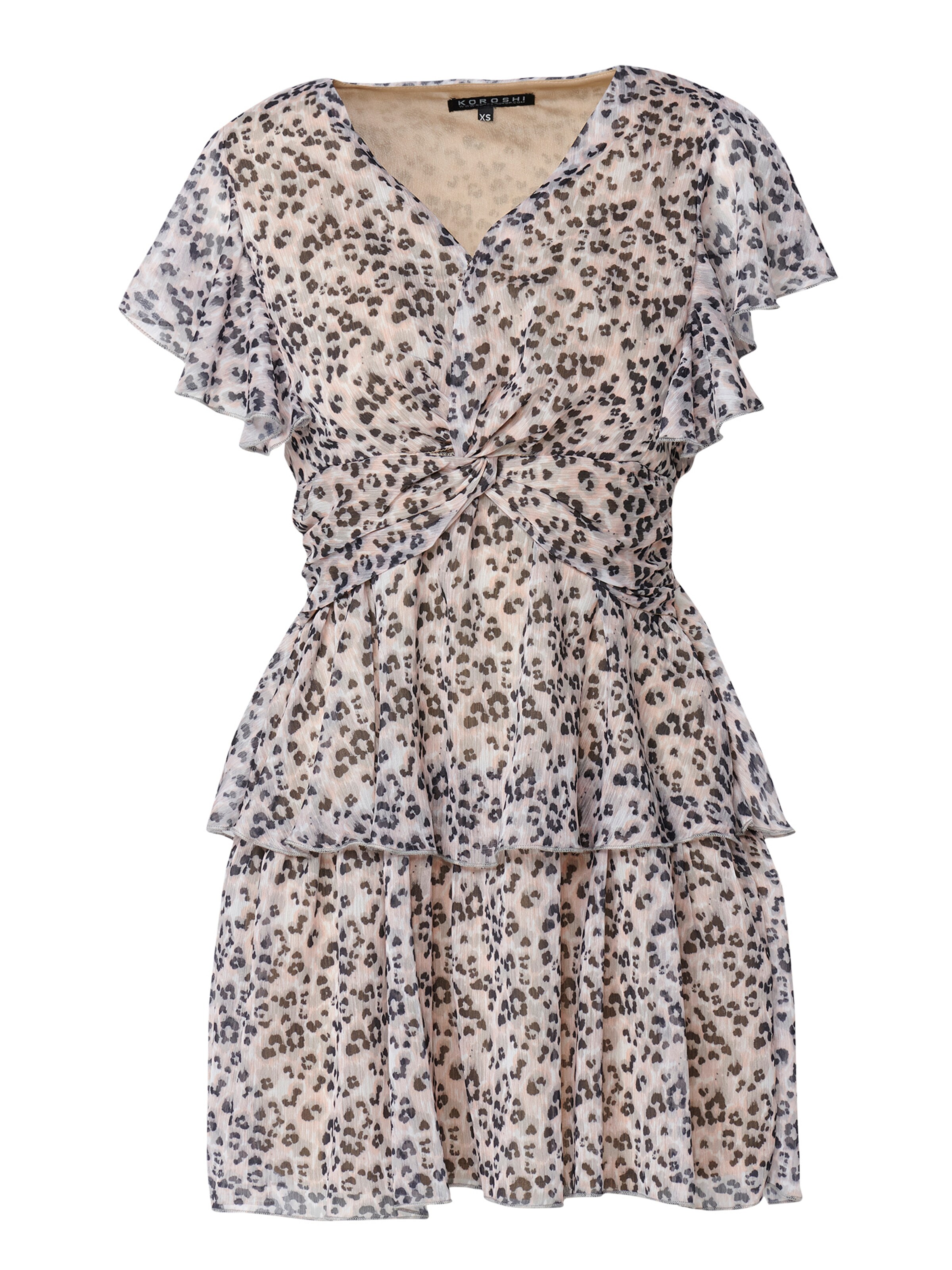 KOROSHI Φόρεμα σε ανάμεικτα χρώματα: μπροστά