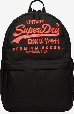 Superdry Rucksack 'Heritage Montana' in Schwarz: predná strana