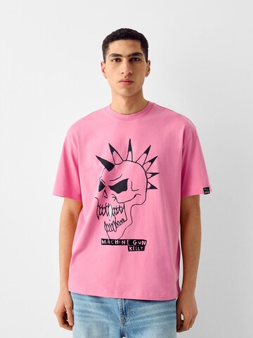 Bershka Shirt in Roze: voorkant